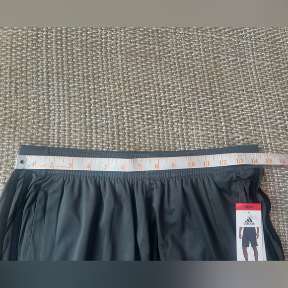 Adidas men’s 3S PES athletic shorts training casual bottoms zippers size M Gray - Picture 16 of 16